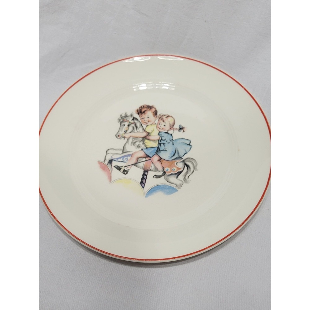 Vintage child's plate from 1950s  Salem China Co
